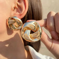 Boucles d'oreilles torsadées en spirale