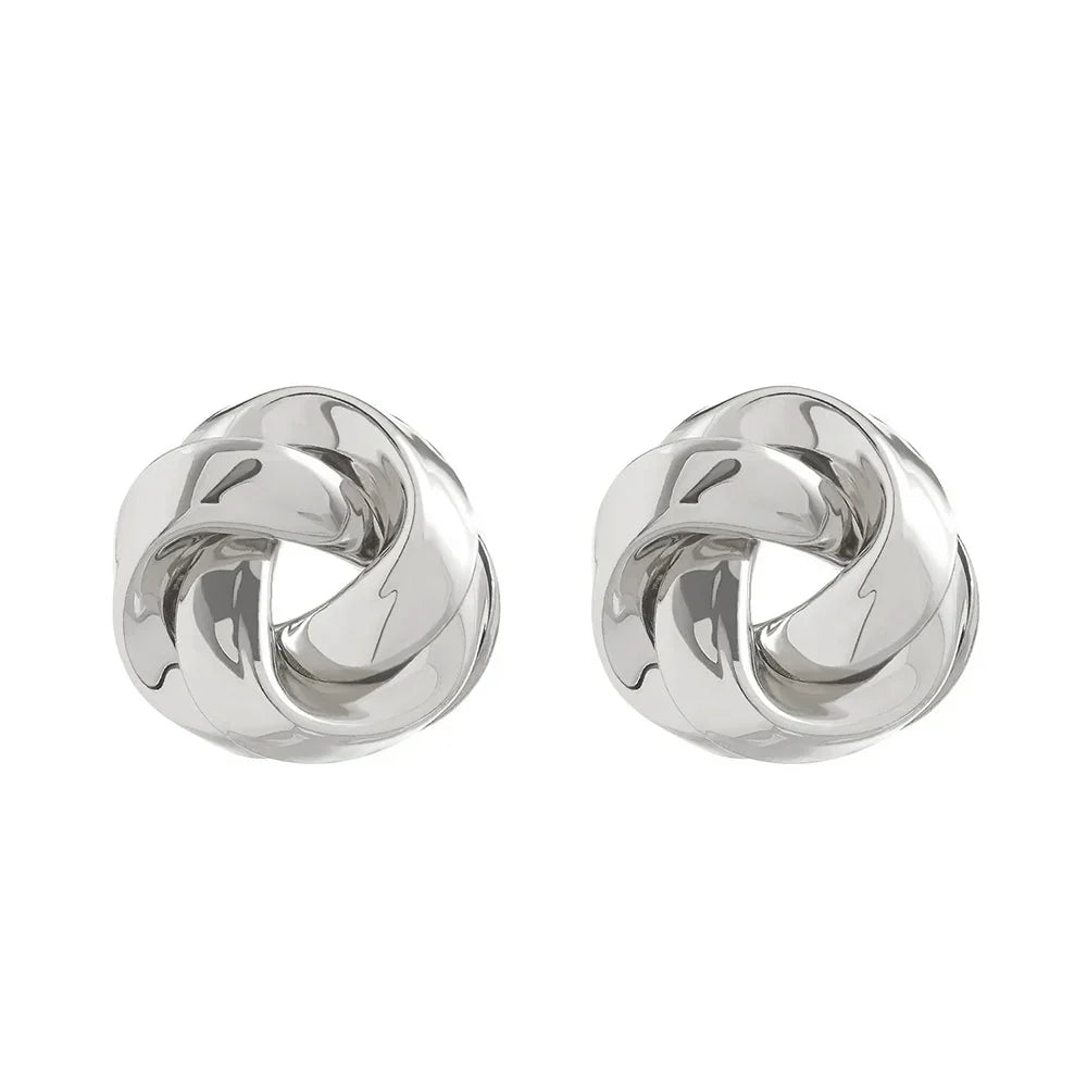 Boucles d'oreilles torsadées en spirale