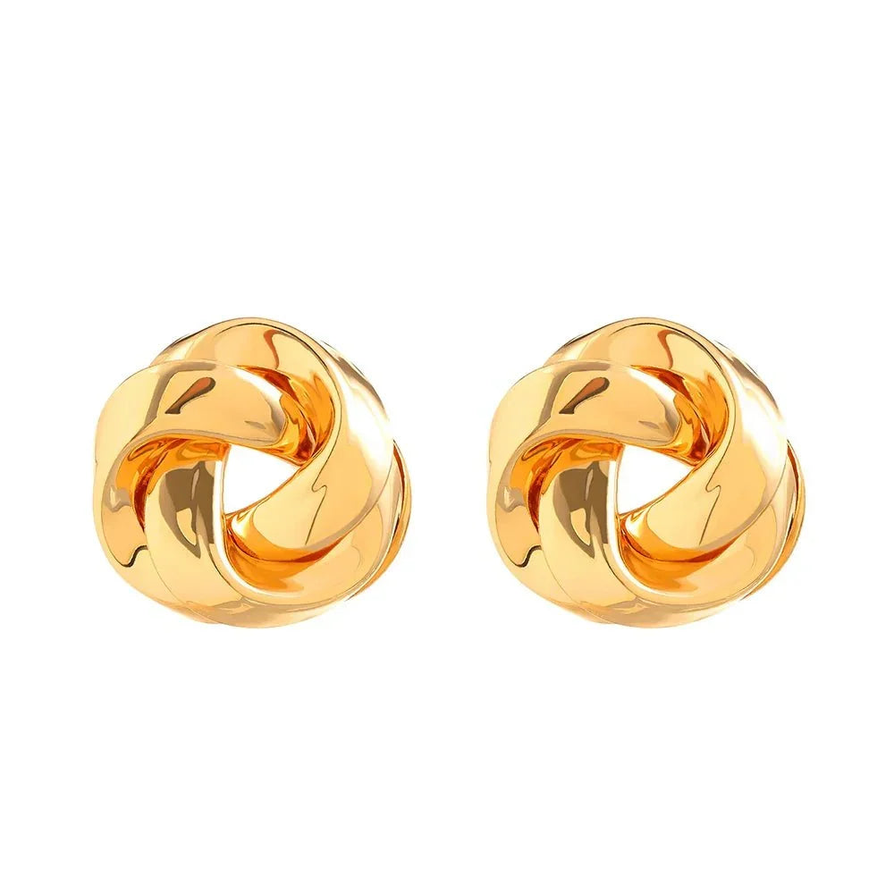 Boucles d'oreilles torsadées en spirale