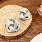 Boucles d'oreilles torsadées en spirale