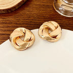 Boucles d'oreilles torsadées en spirale