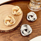 Boucles d'oreilles torsadées en spirale