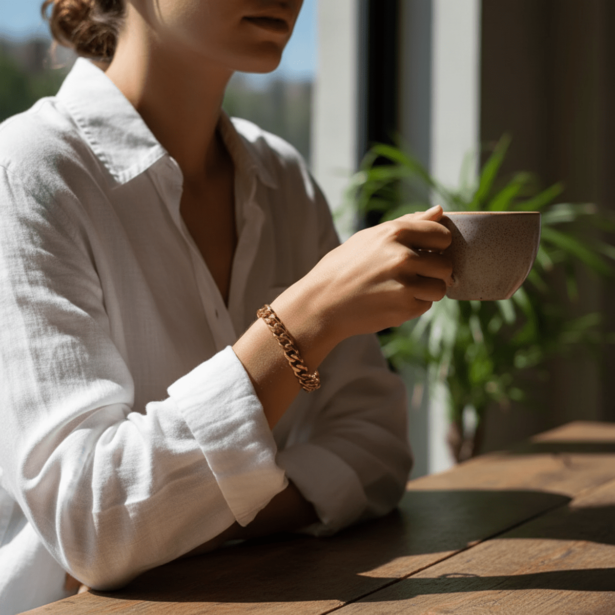 Bracelet en acier inoxydable à maillons