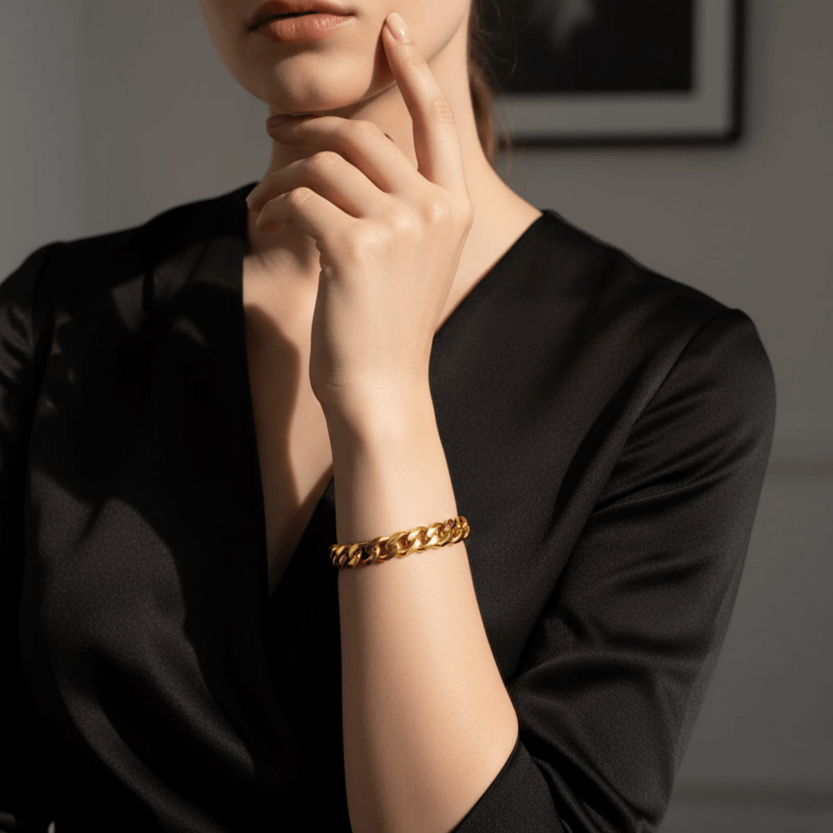 Bracelet en acier inoxydable à maillons